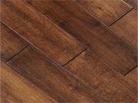 Multilayer Distressed Hardwood Maple Floor Mocha