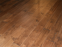Multilayer Distressed Hardwood Maple Floor Mocha