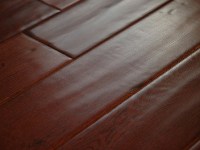 Multilayer Distressed Hardwood Oak Floor English Leather