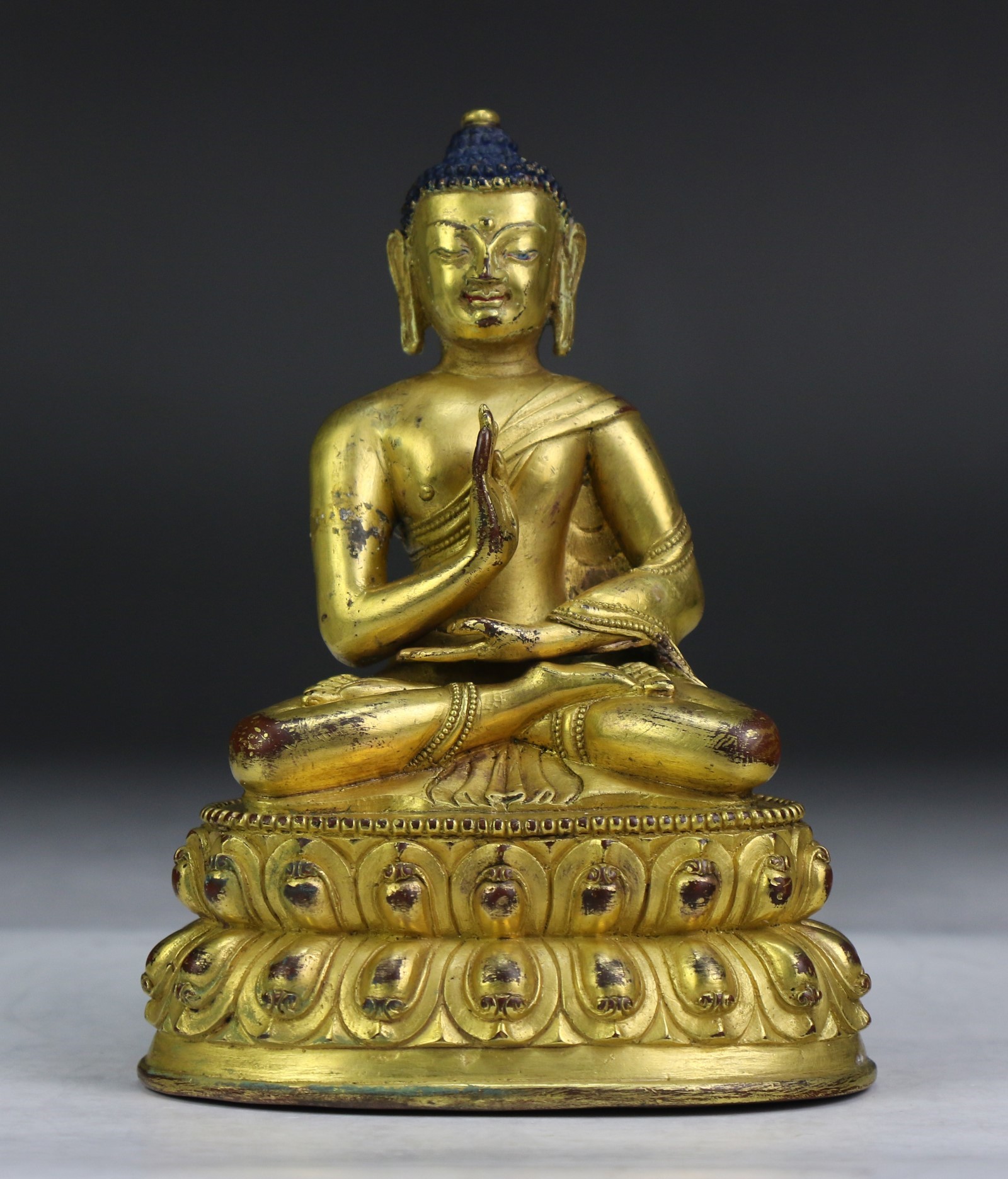 A NEPALESE ANTIQUE GILT BRONZE BUDDHA, 19th CENTURY | eBay